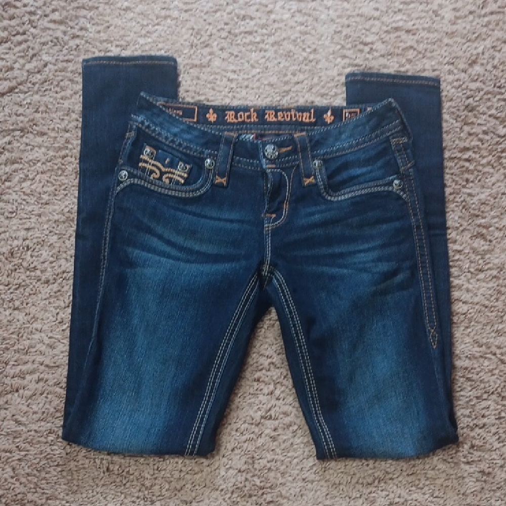 Rock Revival Women's Dark Blue Skinny Jeans